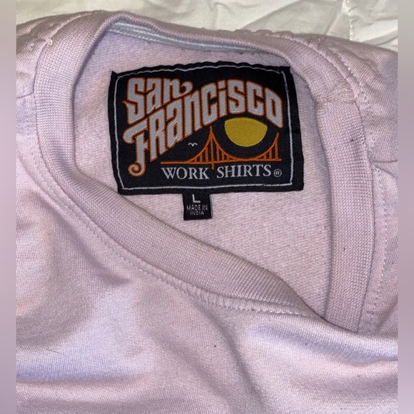 Unity San Francisco Sweatshirt Pink Size Large Golf brand designer vintage - Picture 4 of 5